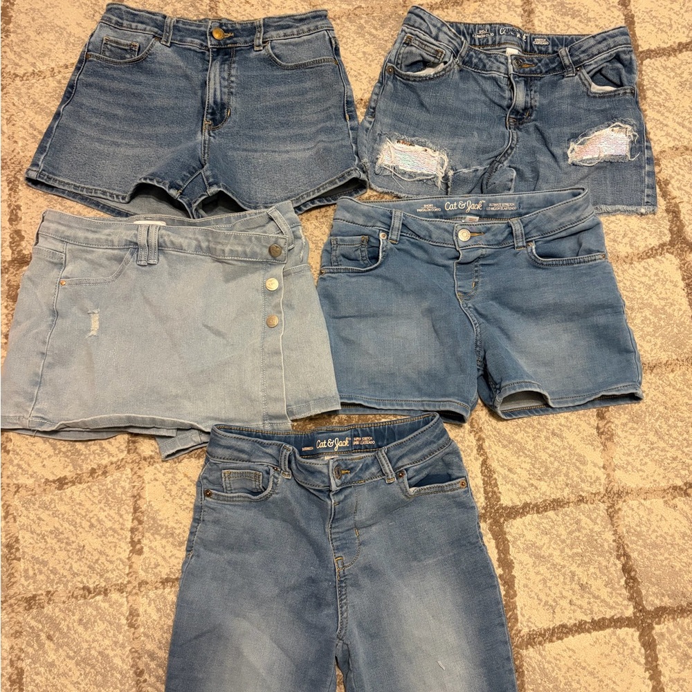 Lot of 5 Pairs of Girls Size 12/14